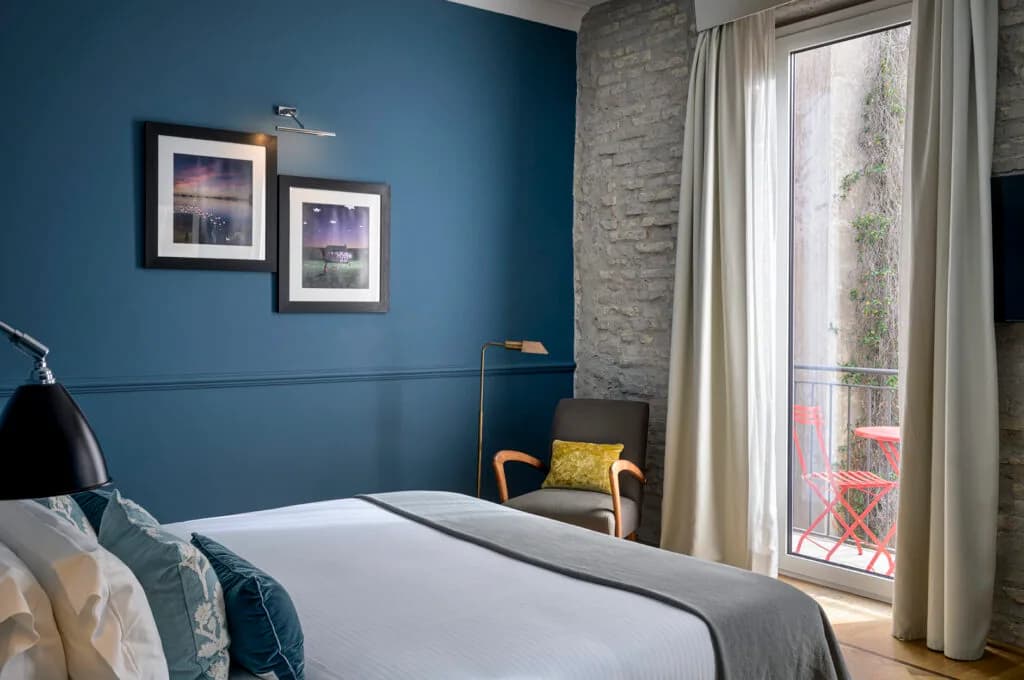 Deluxe Blue room at The Fifteen Keys Hotel, Rome