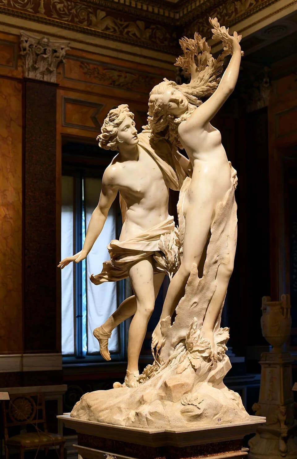 Apollo and Daphne by Bernini, at the Borghese Gallery