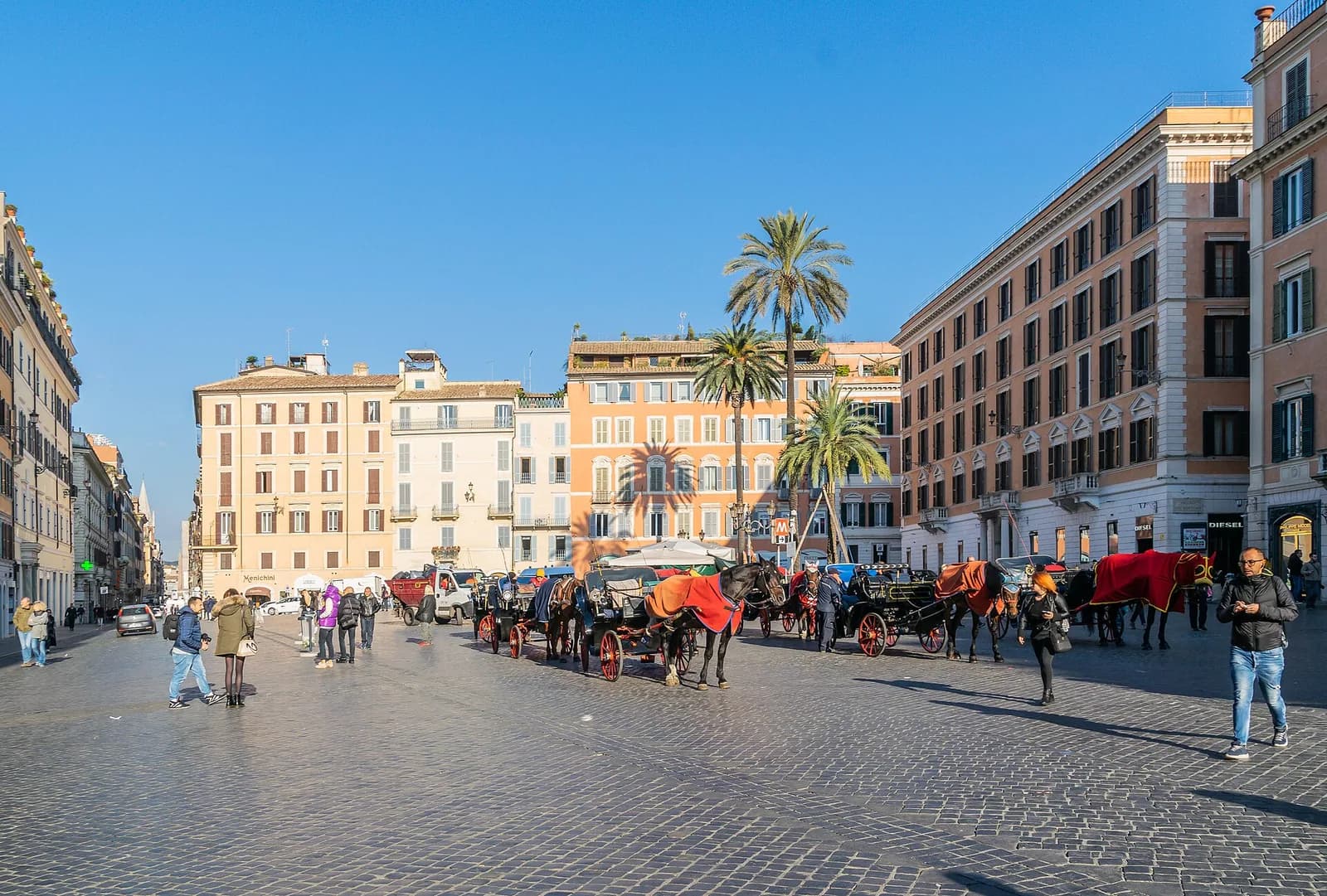 Piazza di Spagna, near Portrait Roma and the Via del Babuino hotel district.