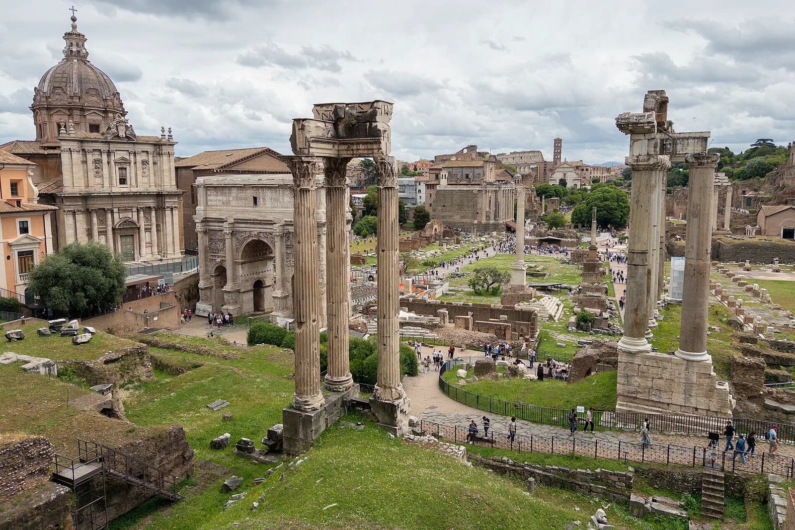 The Roman Forum: give the archaeological area time alongside the Colosseum.